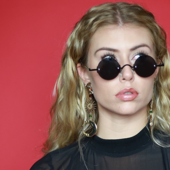 Nature Hand & Moon Statement Earrings - Ornate Dangles *Halloween Special* - Picture 2 of 13